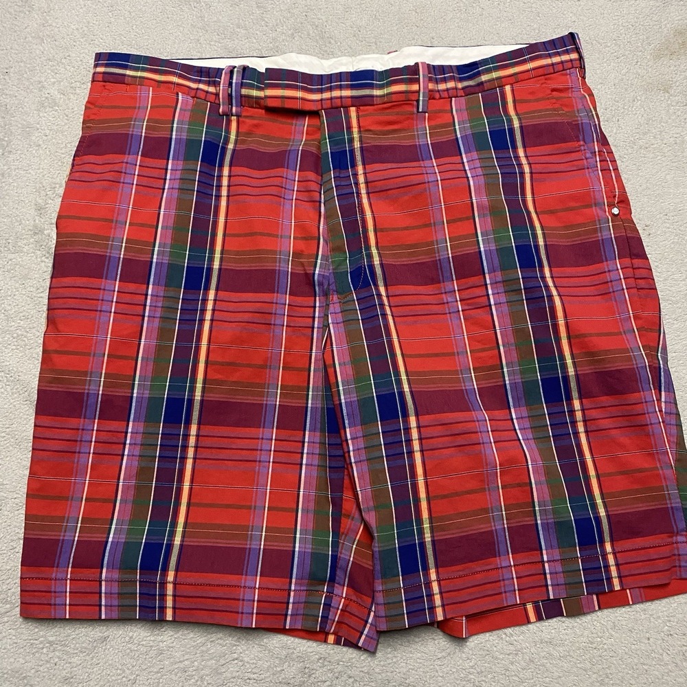 RLX Ralph Lauren‎ Shorts Mens 40 Plaid Golf Preppy